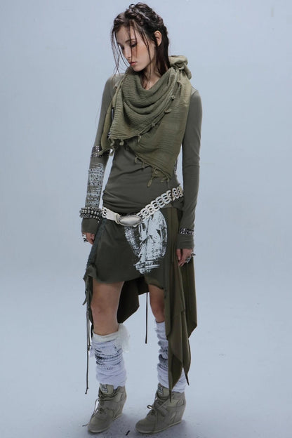 Diamond Loop Long Sleeve Top