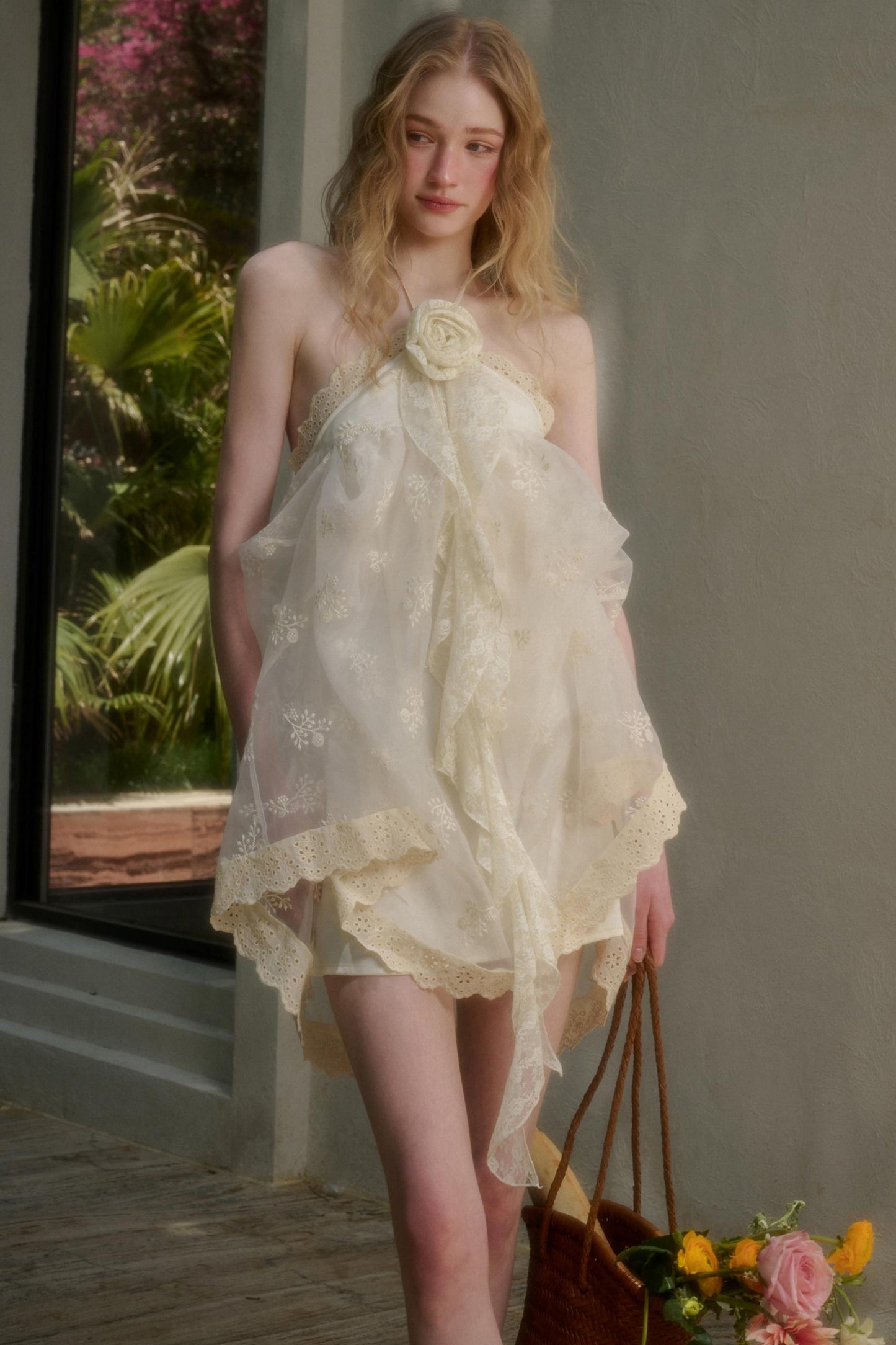 Breeze Halter Lace Dress