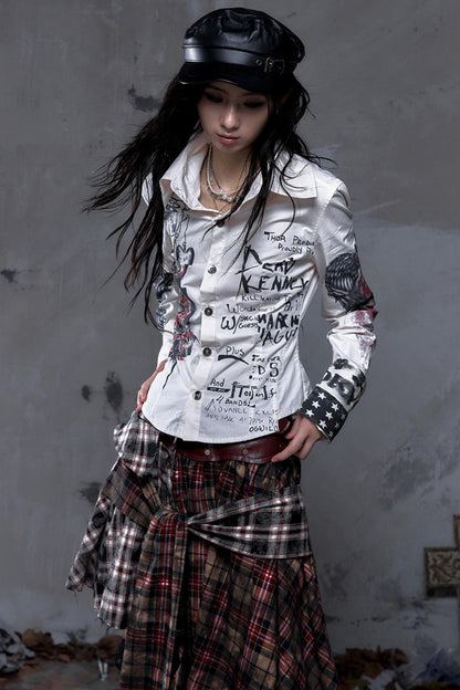 Vintage Rebel Slim Fit Long Sleeve Shirt