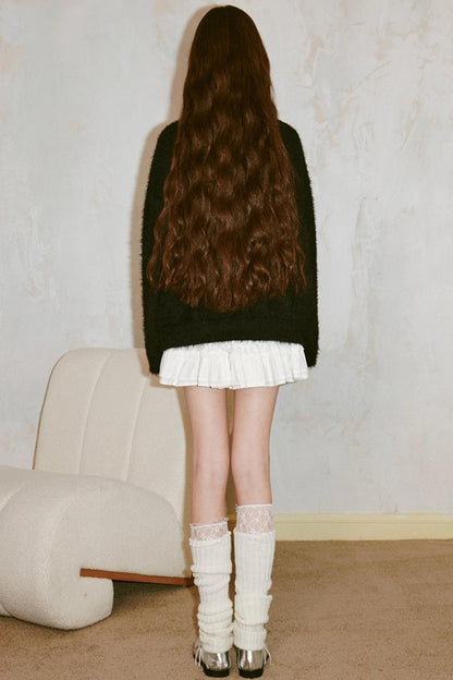 Striped Bow Knit Sweater