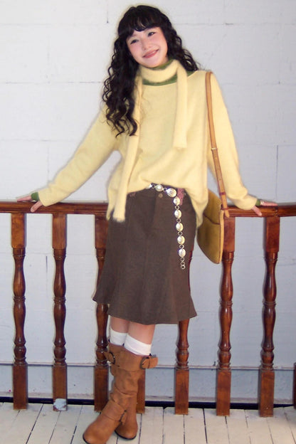 Pure Wool Dessert Roll Sweater