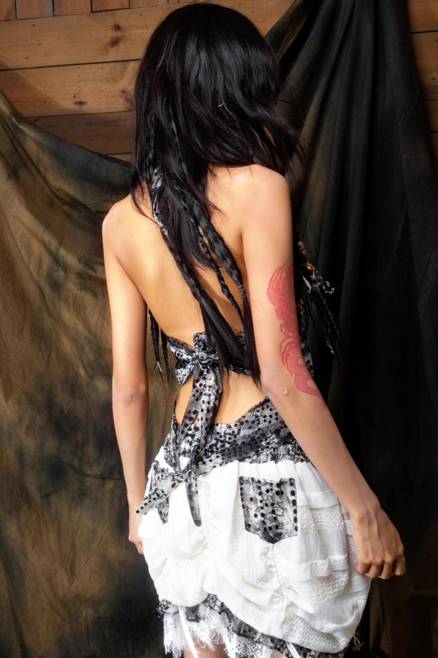 Leopard Chiffon Halterneck Camisole