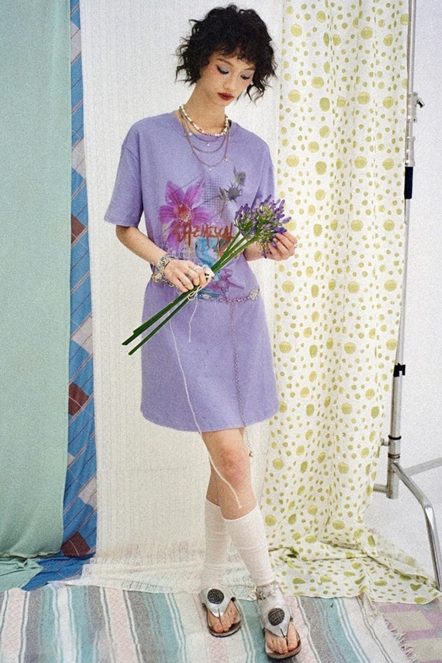 Flower Room T-Shirt Dress