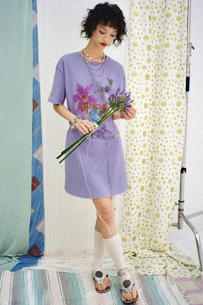 Flower Room T-Shirt Dress