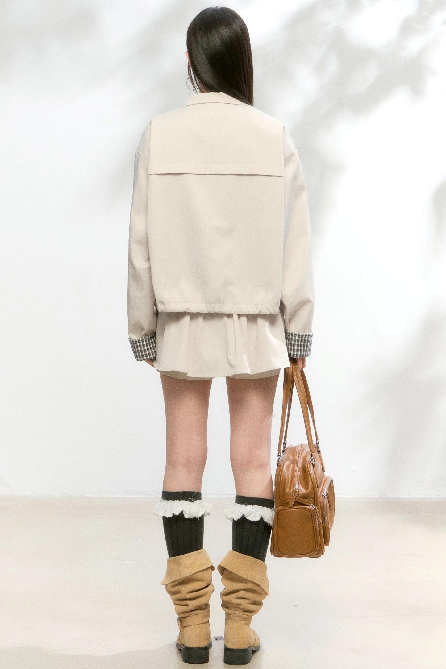 Minimalist Jacket Culotte Skirt Set-Up