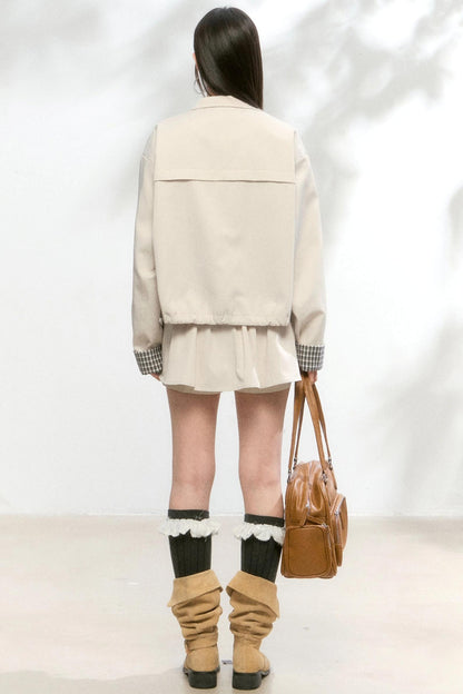 Minimalist Jacket Culotte Skirt Set-Up