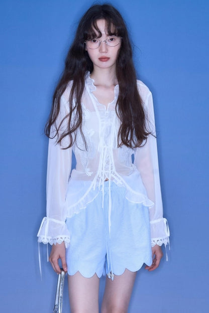 Flower Vine Long Sleeve Shirt Set-Up