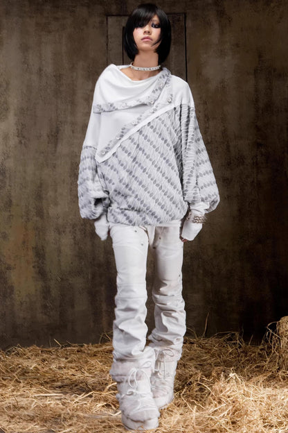 Turtleneck Batwing Sleeve Knit Top