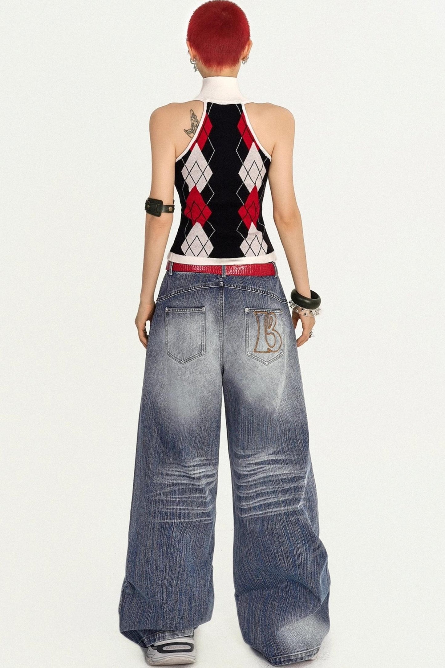 American Vintage Denim Wide-leg Pants