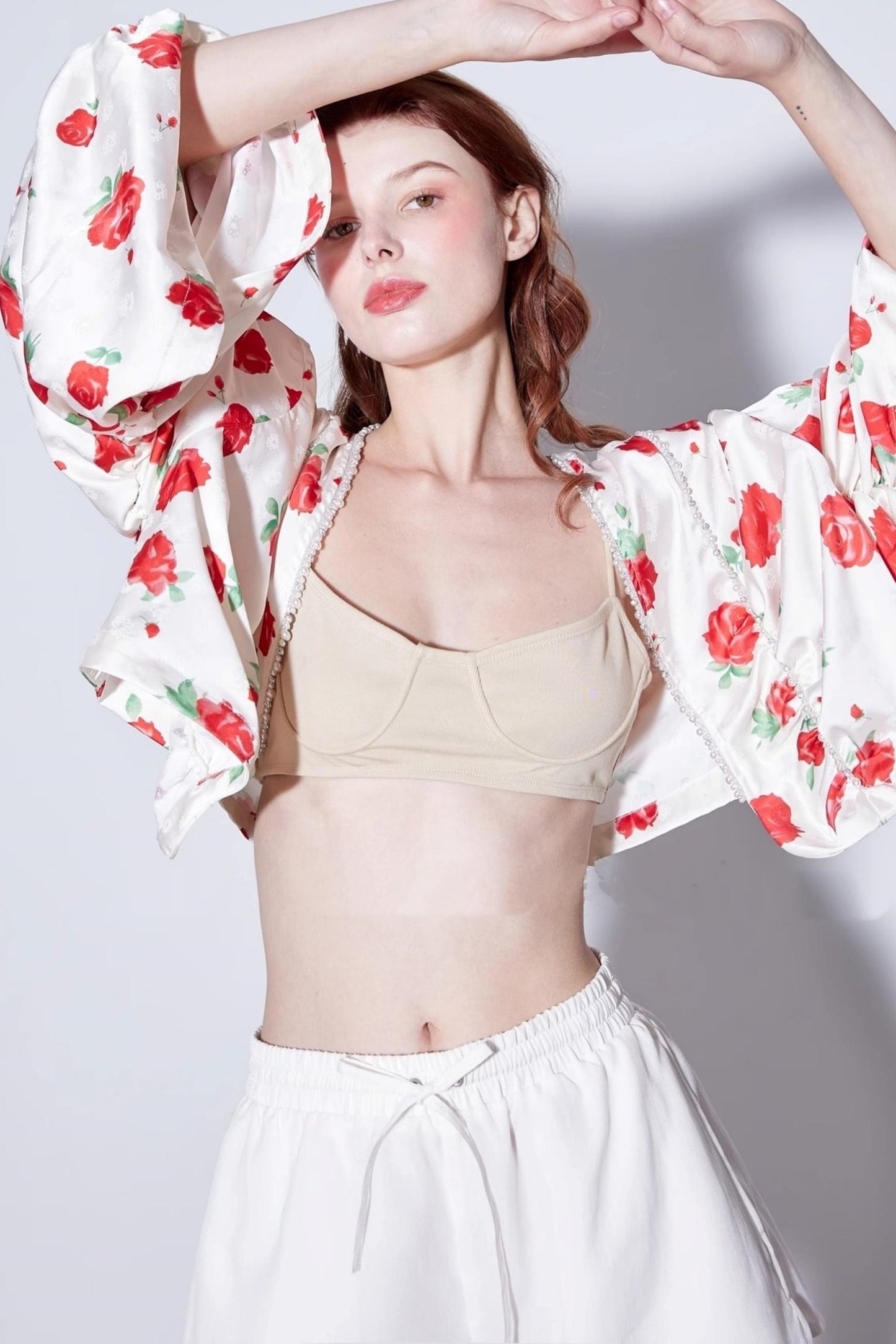 Deconstructed Rose Beaded Jacket