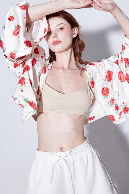 Deconstructed Rose Beaded Jacket