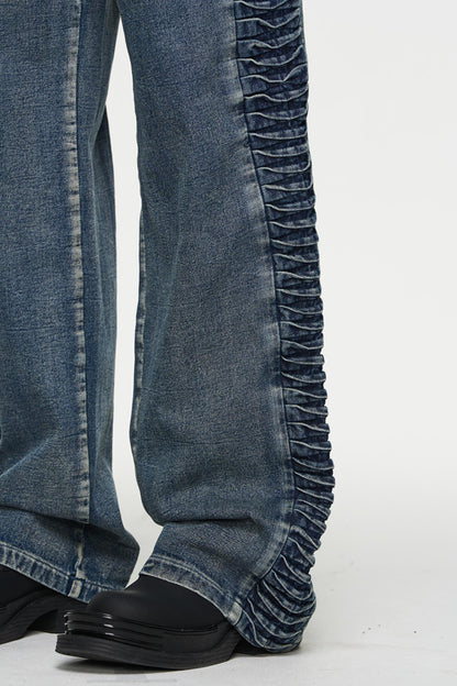 Relaxed Straight Denim Trousers
