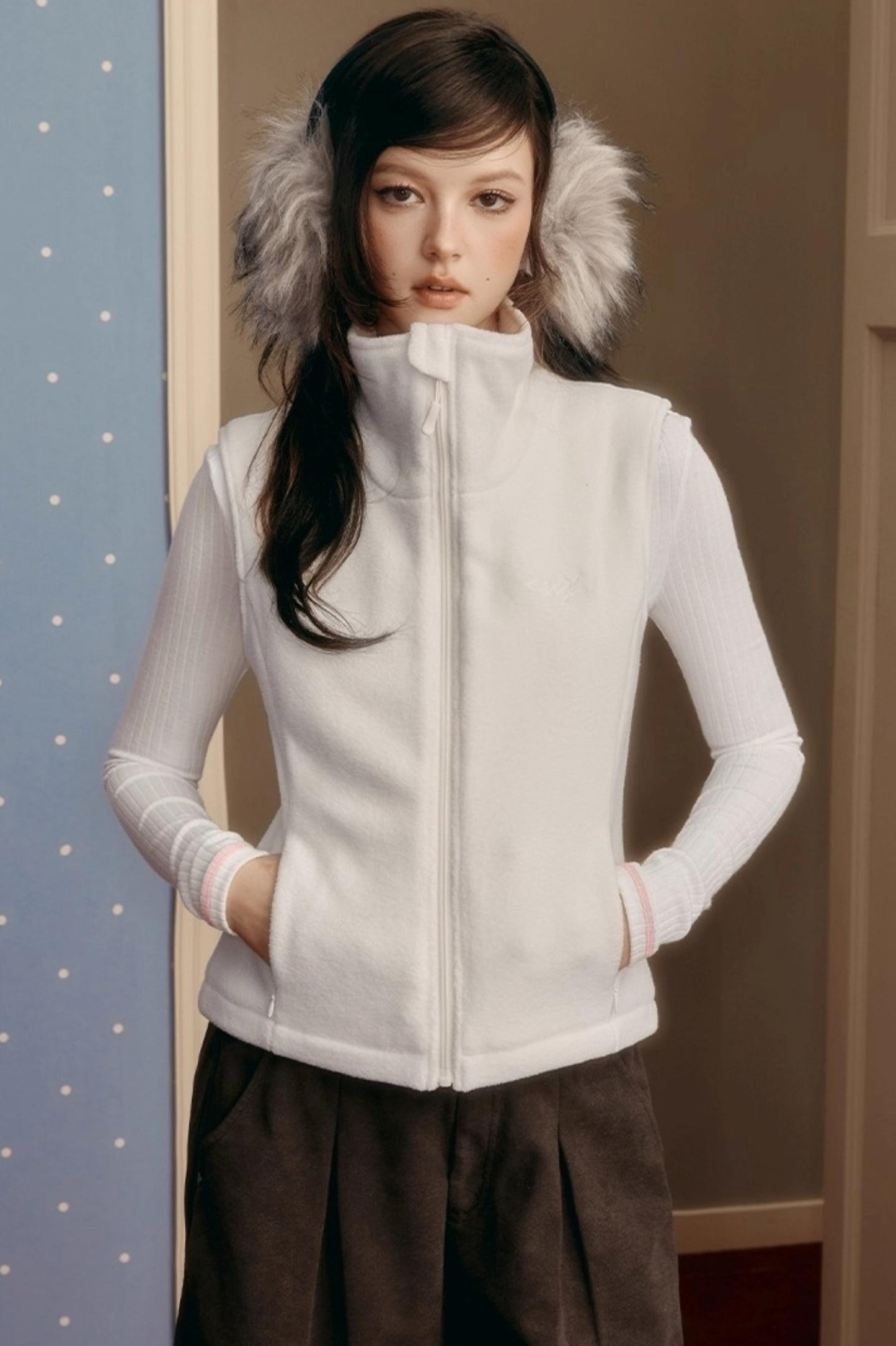 Winter Slim Zipper Vest