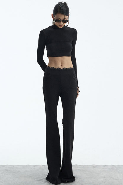 Black Flared Pants