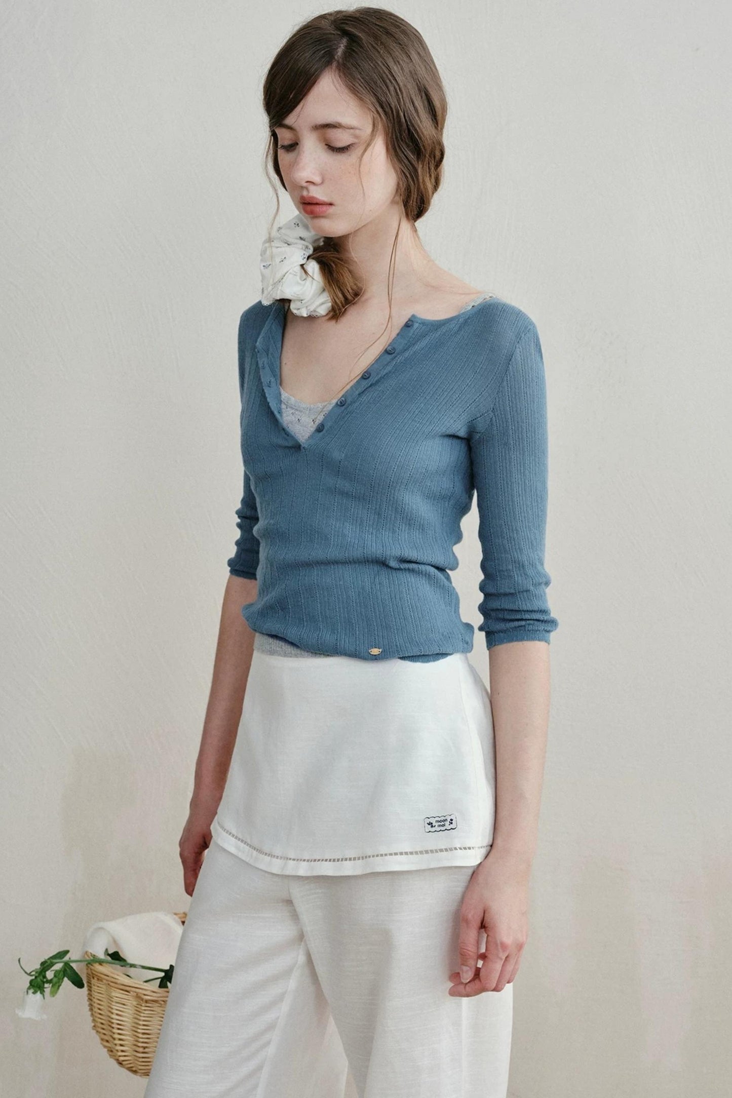 Minimalist Knit Henry Top