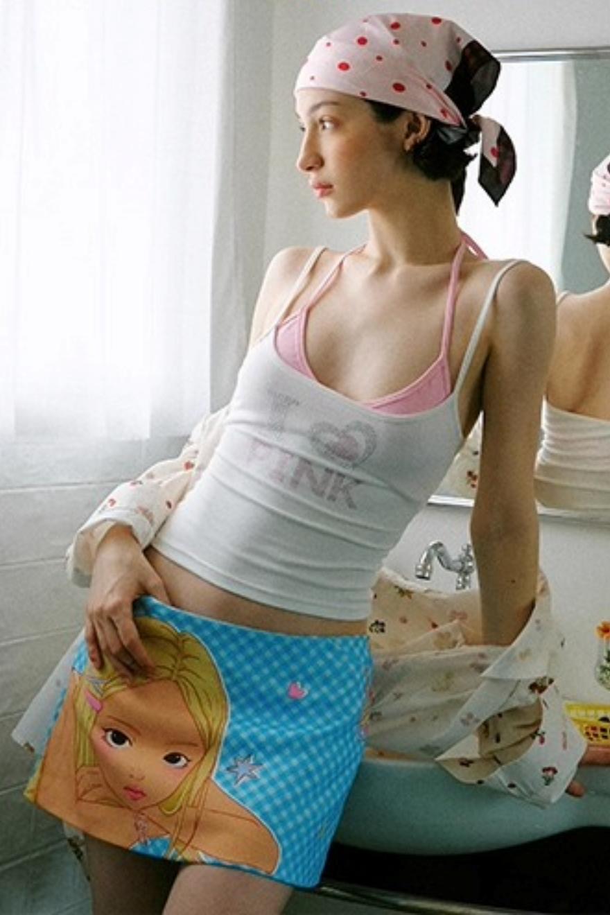 Summer Plaid Print Skirt