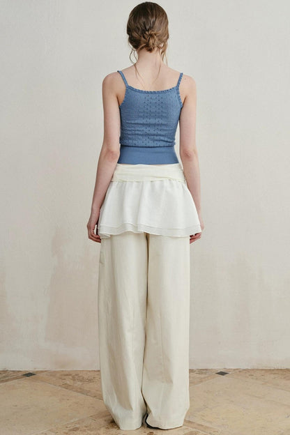 Retro Lace Knitted Vest