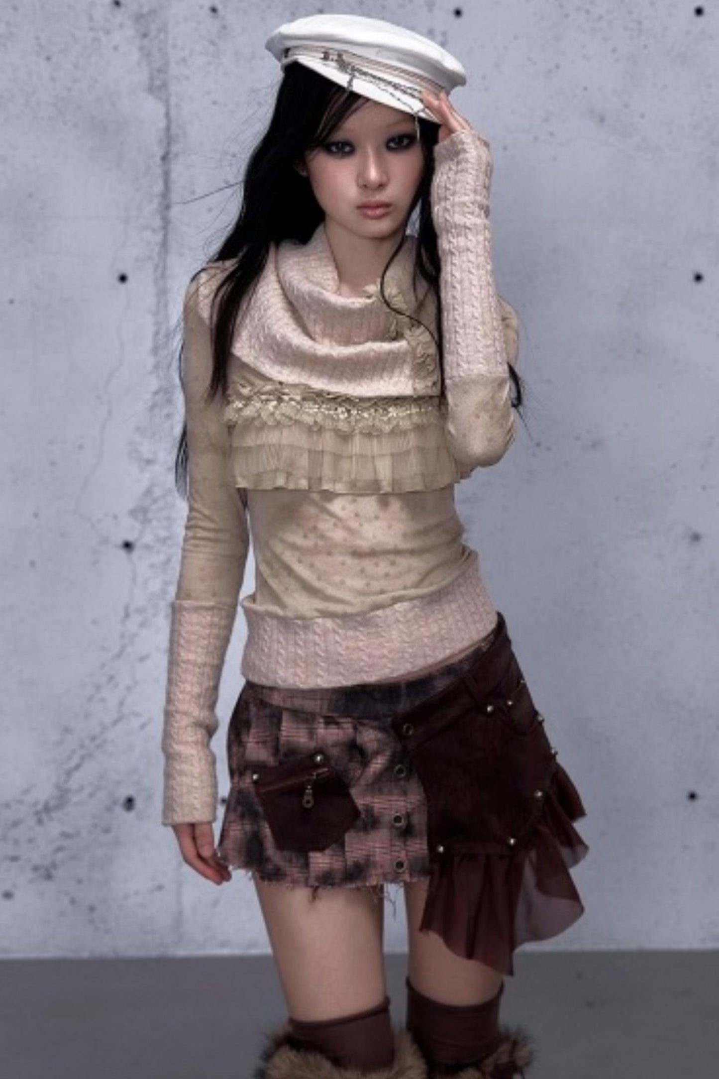 Vintage Retro Wool Knit Sweater