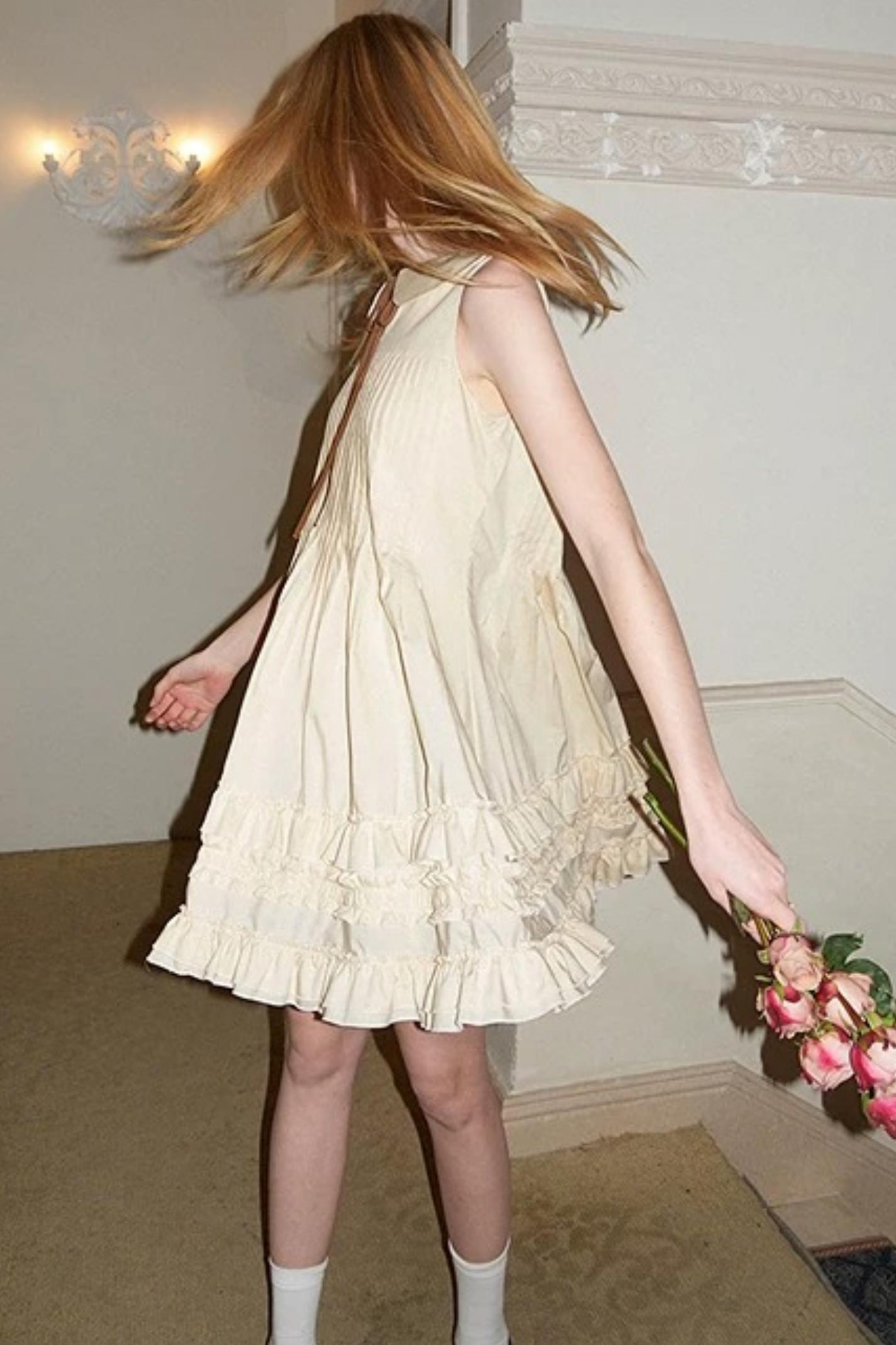 Light Yellow Lace Dress