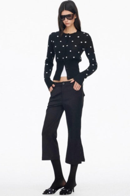 Vintage Polka Dot Slimming Cardigan