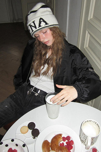 Uena Black Cotton Jacket