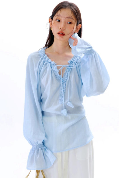 Square Streamer Printed Top