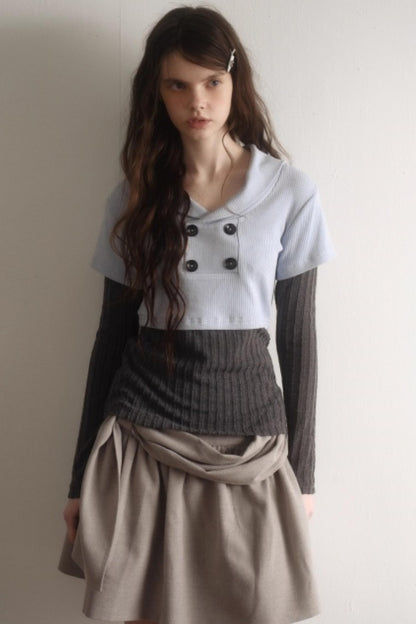 Vintage Sailor Knit Top