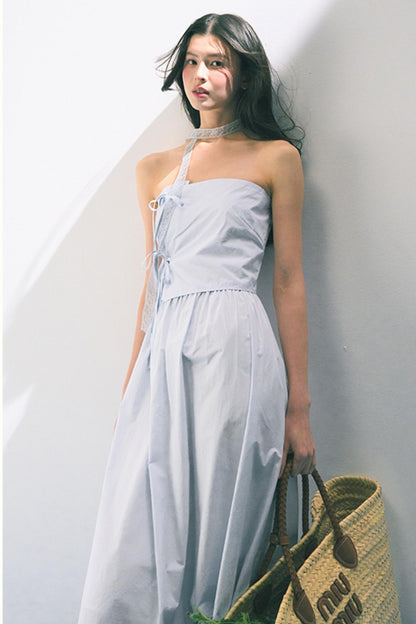 Summer Bow-Tie Sheath Dress