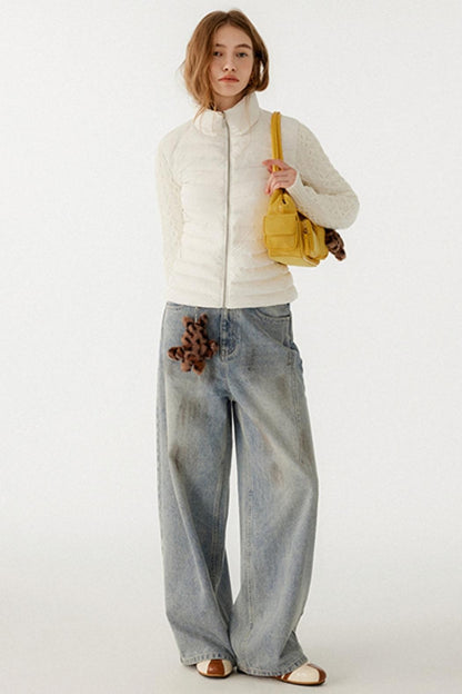 Textured Cable Knit Jacket