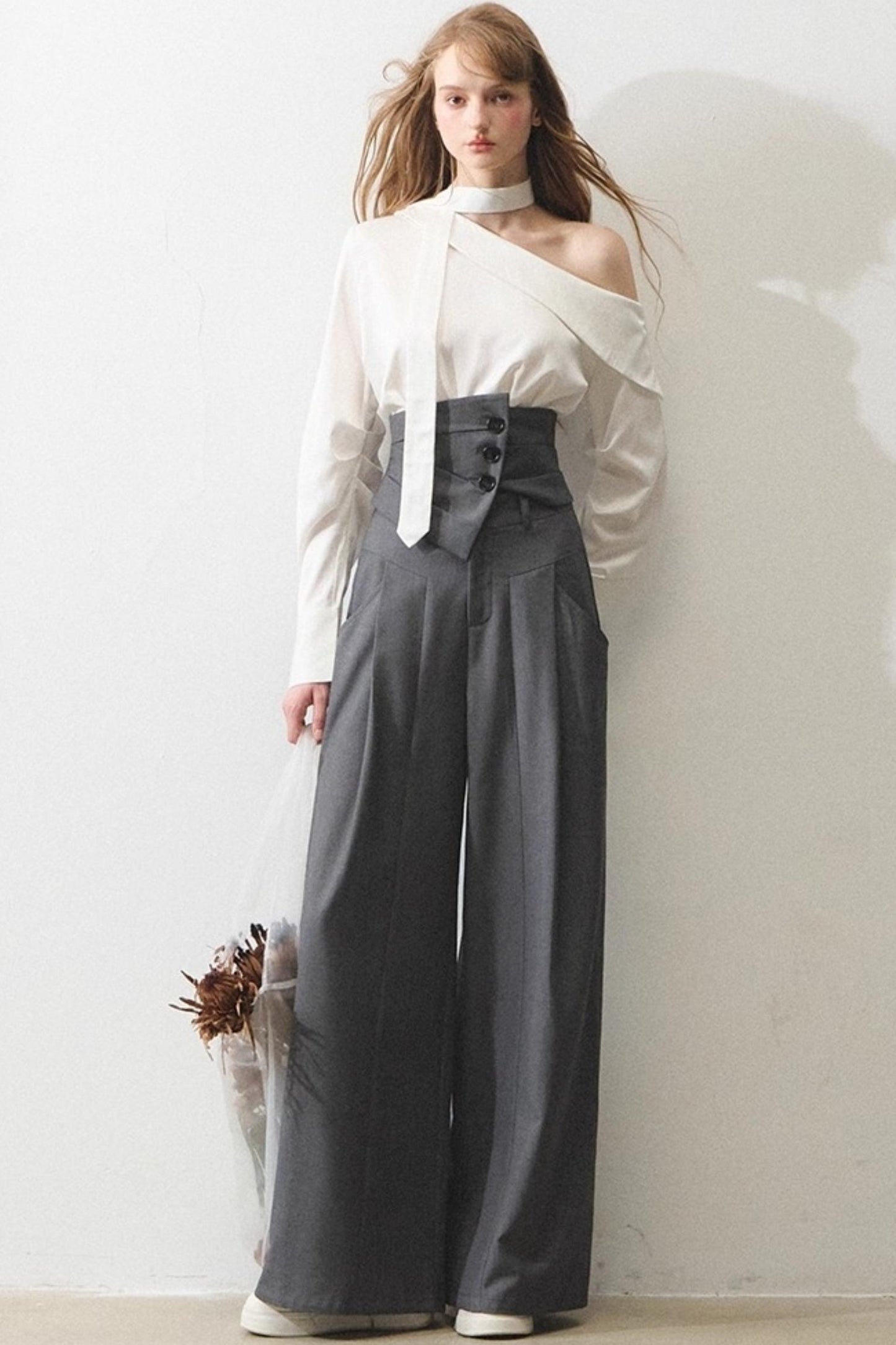 Mint Asymmetrical Shirt Set-Up