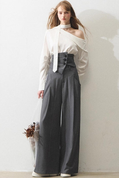 Mint Asymmetrical Shirt Set-Up