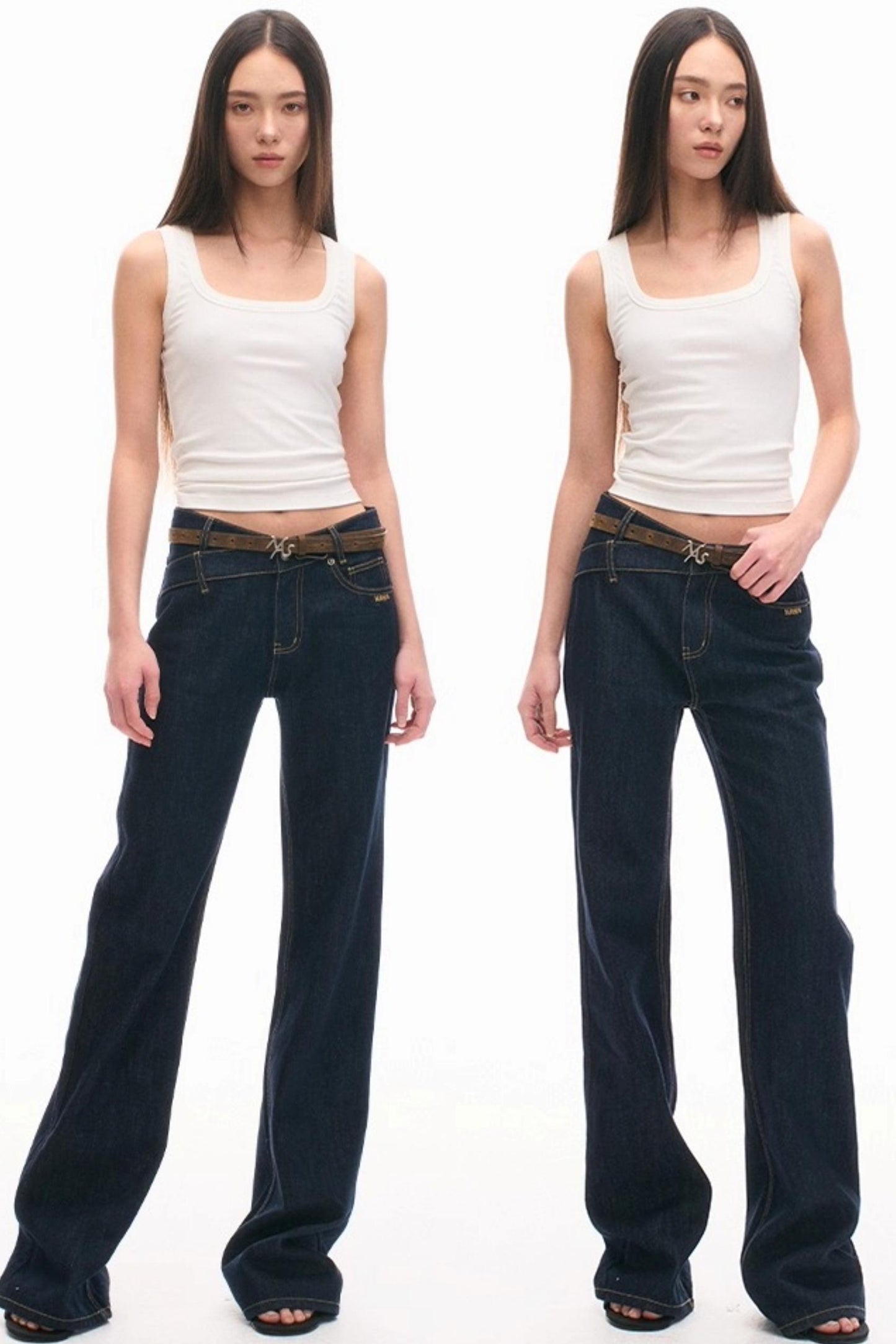 High-Line Logo Leather Belt