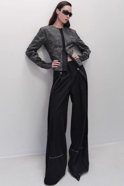 Black Wide-leg Pants