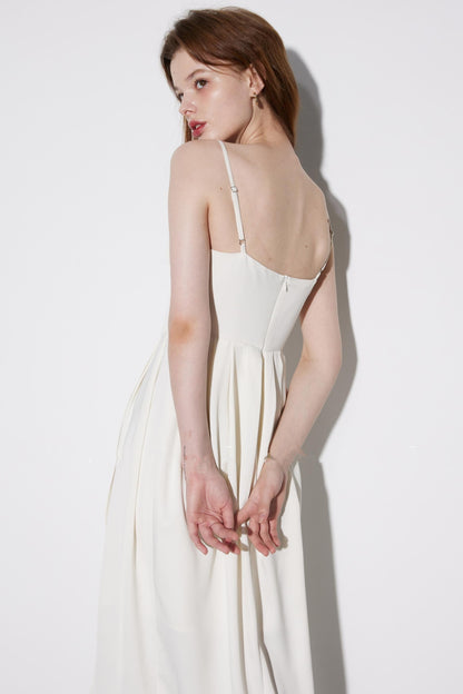 Summer Pink Shadow Midi Dress