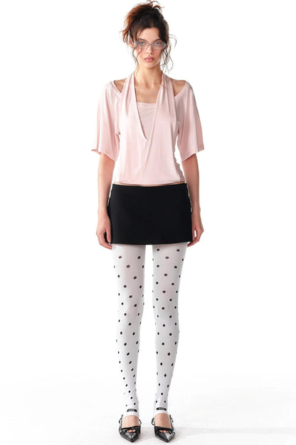 Soft Skin-Friendly Halterneck Stretch T-Shirt