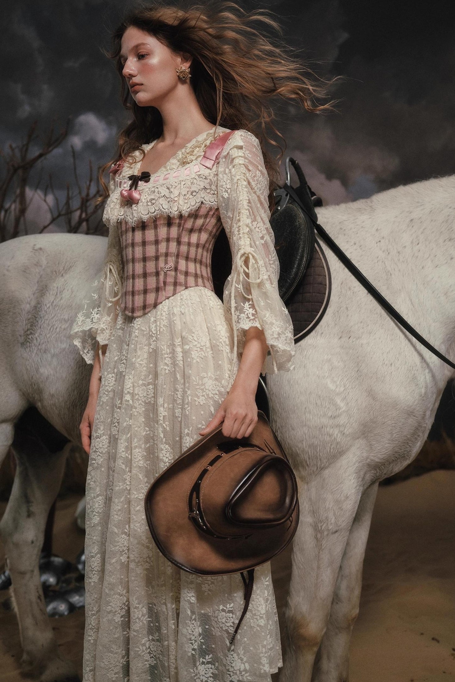 Sweet Plaid Corset Top Set-Up