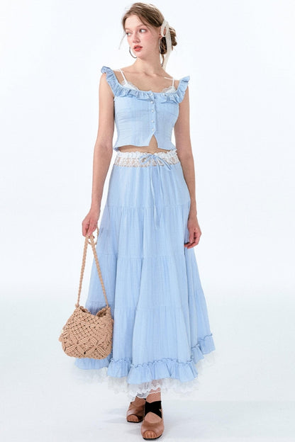 Lace Bustier Ensemble Set-Up