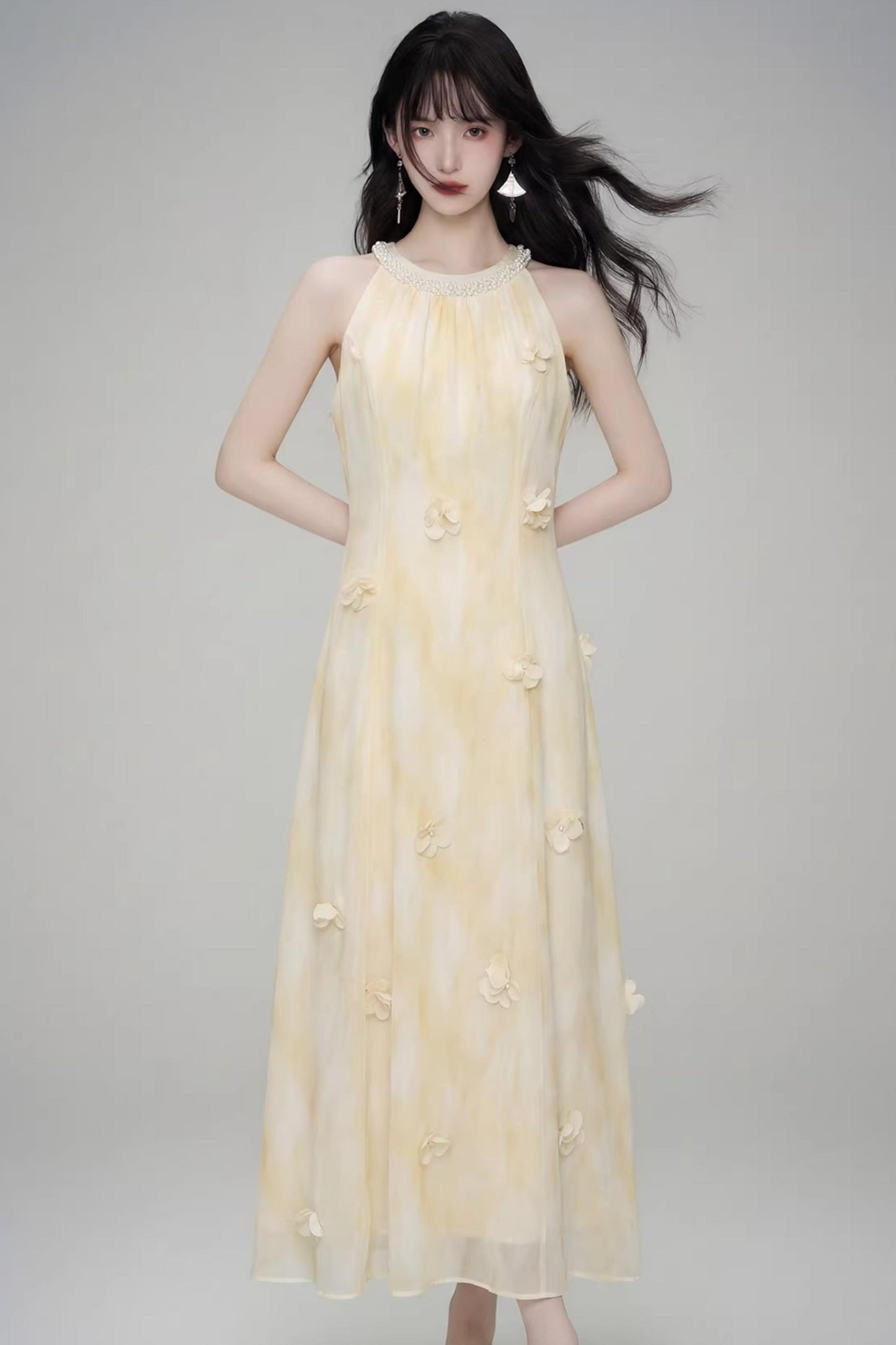 Three-Dimensional Floral Dress