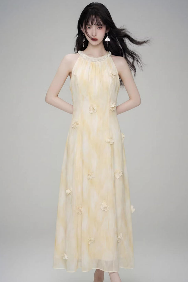 Three-Dimensional Floral Dress