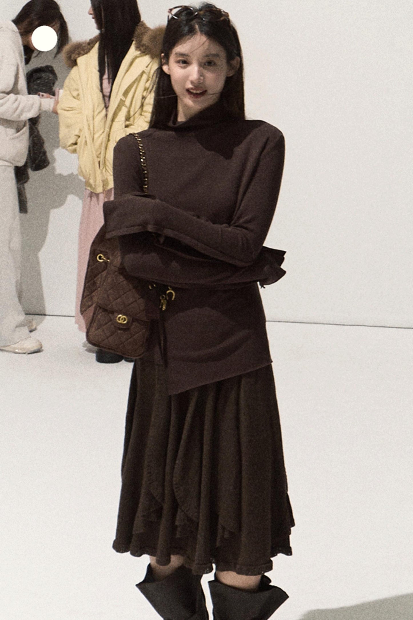 High-Elastic Knit Slim Top