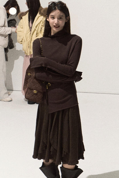 High-Elastic Knit Slim Top