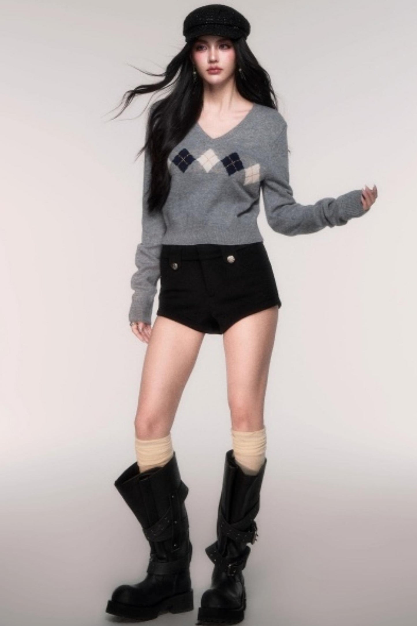 Woolen A-Line Versatile Shorts