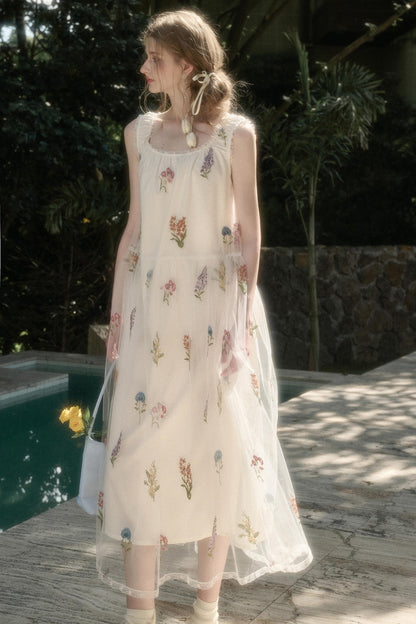 Double Layer Halter Dress