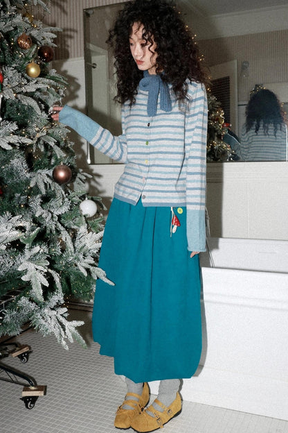 Candy Paper Wool Cardigan Set-Up