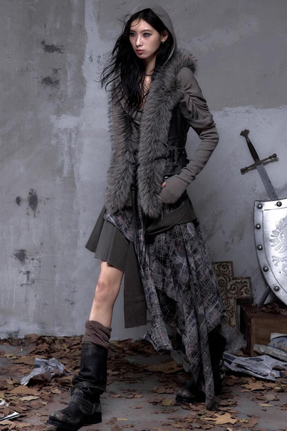 Wasteland Punk Fur Vest