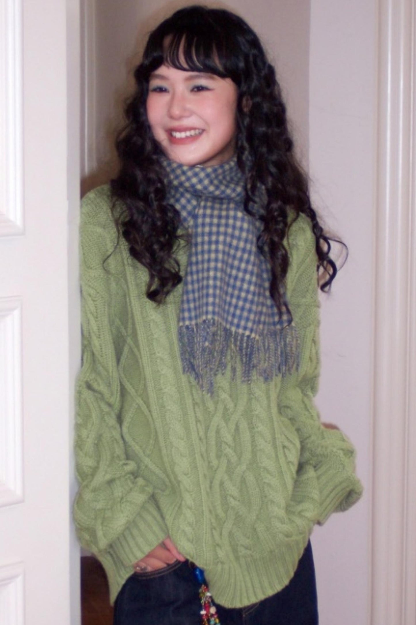 Sheep Wool Cable Knit Sweater