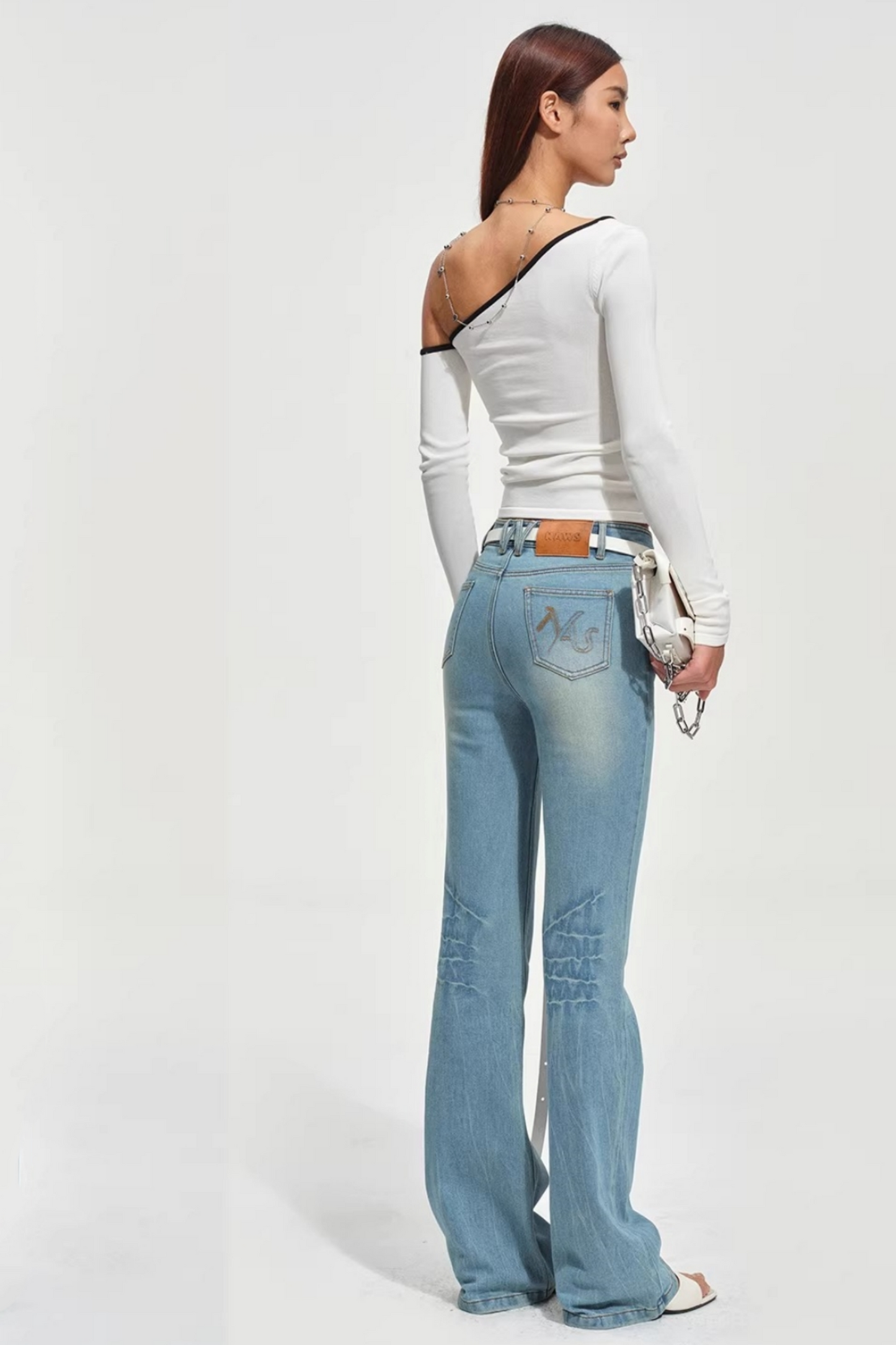 Sculpted Off-Shoulder Knit Top