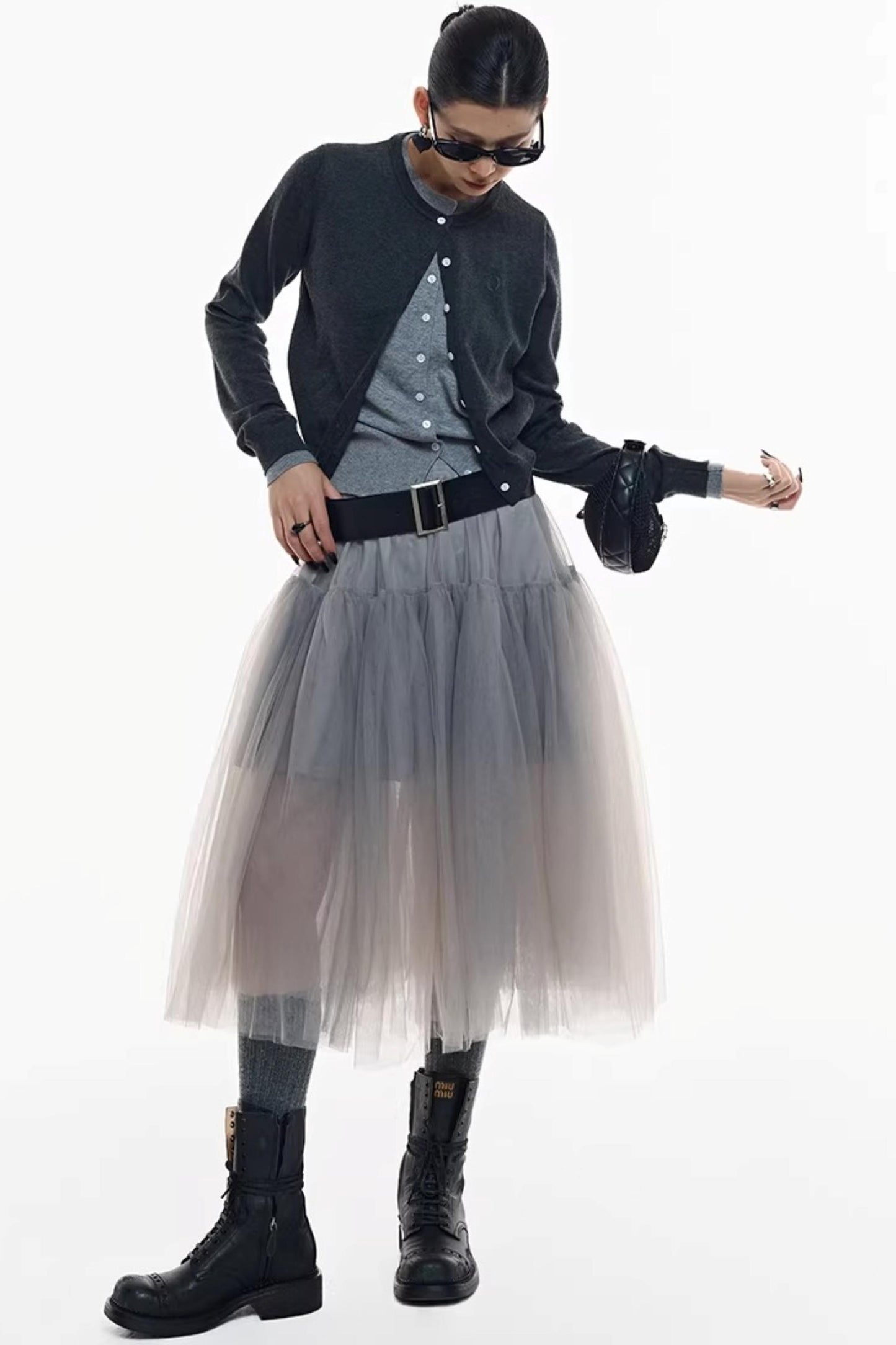 Holiday Edition Smoky Gray Tulle Skirt