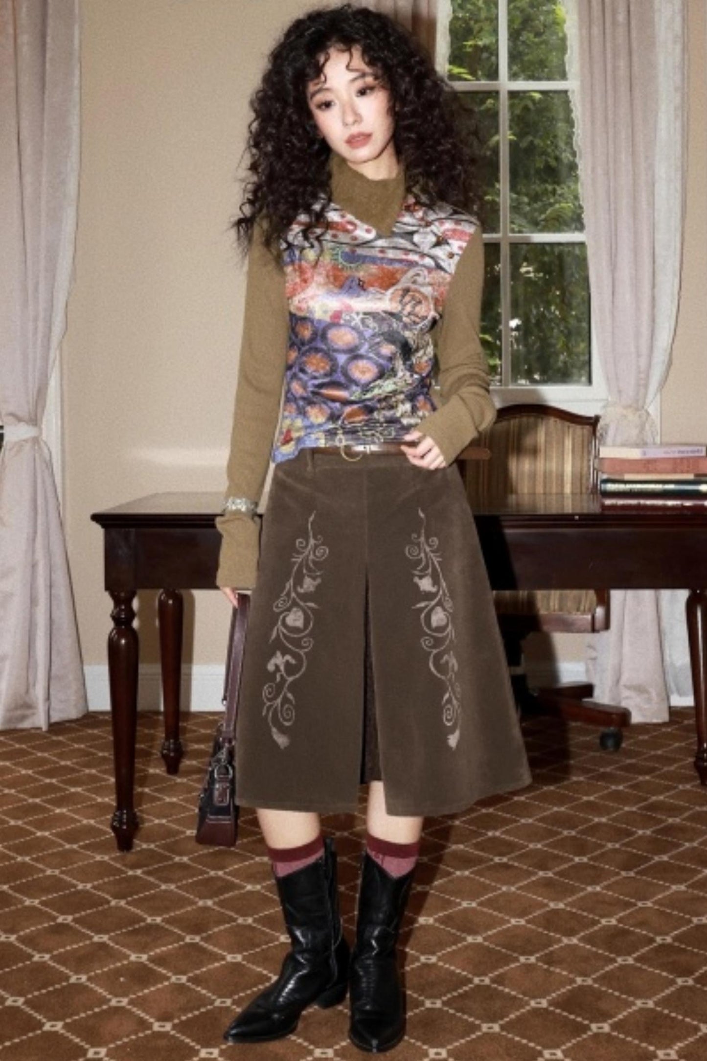 Elk Quest Cashmere Knit Top