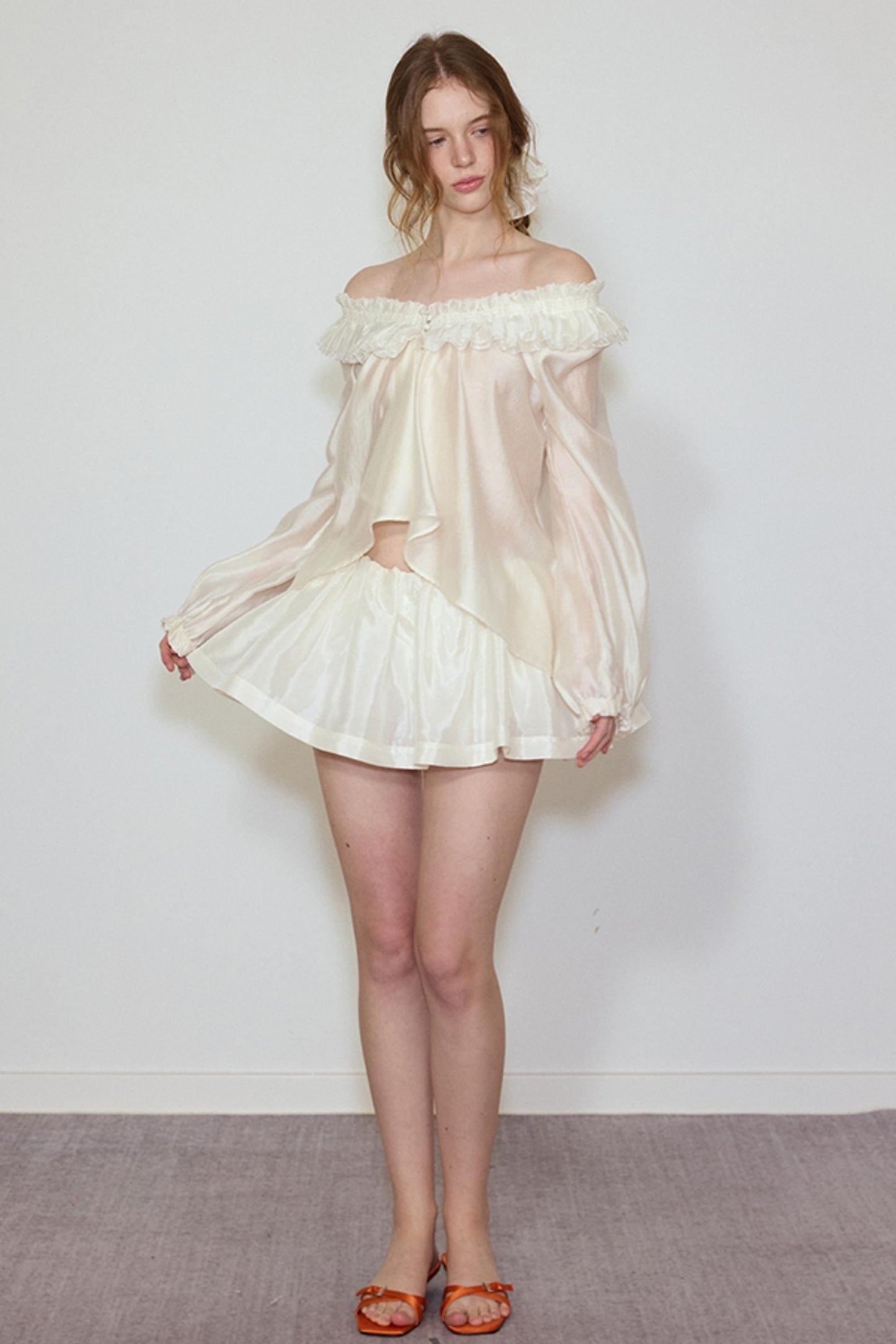 Soft Glow Hooded Jacket & Skirt Set-Up